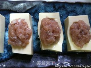 豆腐與蝦的奇妙組合【百花鑲豆腐】的做法步骤：4