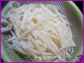 酸辣土豆丝的做法步骤：3