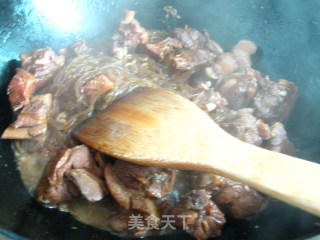 老鸭炖粉条的做法步骤：7