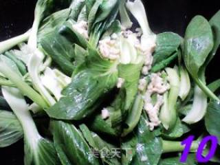 鸡丝油菜的做法步骤：10