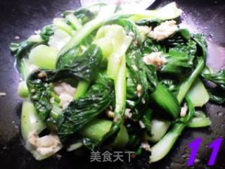 鸡丝油菜的做法步骤：11
