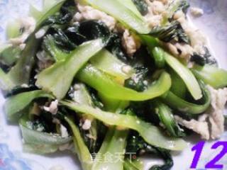 鸡丝油菜的做法步骤：12