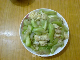 丝瓜炒鸡蛋的做法步骤：6