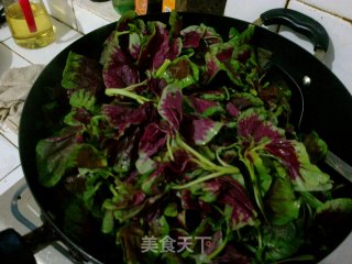 蒜泥红苋菜的做法步骤：2