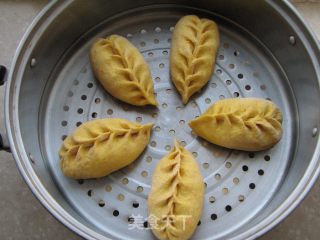 南瓜麦穗素馅包的做法步骤：14