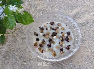 炼奶什锦八宝饭的做法步骤：8