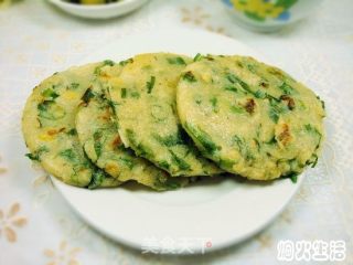 废物变早餐——豆渣葱花饼的做法步骤：7