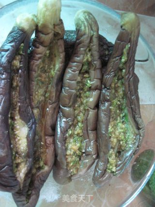 蒜香九菜花茄子的做法步骤：4