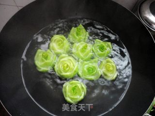 张炎家创意菜之一------浇汁青菜花的做法步骤：6