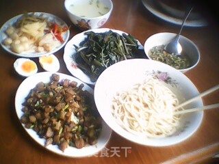 腊肉米豆腐臊子面的做法步骤：6