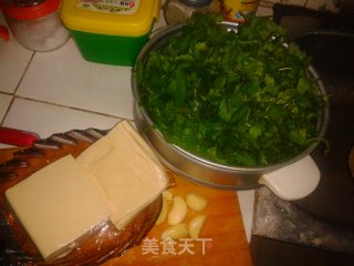 火腿豆腐烩菊花的做法步骤：1