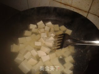 火腿豆腐烩菊花的做法步骤：4