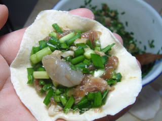 为儿子包的滚蛋饺子——【韭菜虾仁饺子】的做法步骤：12