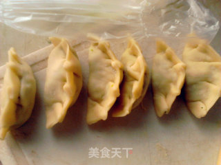 菊花脑田园水饺90后自制筷子擀面的做法步骤：8
