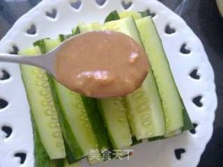 芝麻酱黄瓜条的做法步骤：6