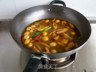 【把喜欢的放在一起炖】鸡爪烧鹌鹑蛋的做法步骤：6