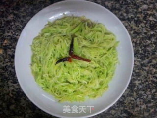 清炒佛手瓜的做法步骤：6