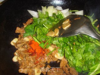 家常炒牛肉的做法步骤：6