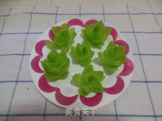 翡翠菜心的做法步骤：16