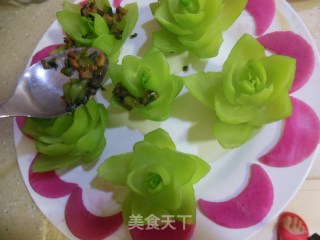 翡翠菜心的做法步骤：17