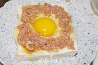 营养小菜。。。肉末鸡蛋蒸豆腐的做法步骤：6