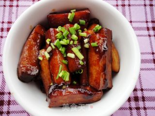张炎家的美味红烧菜之二------红烧杏鲍菇的做法步骤：9