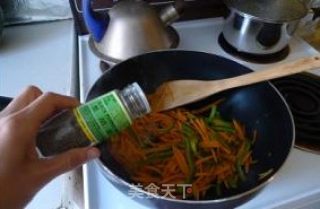 素食主义—甜脆红薯丝的做法步骤：7