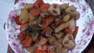 藕烩地蛋的做法步骤：2