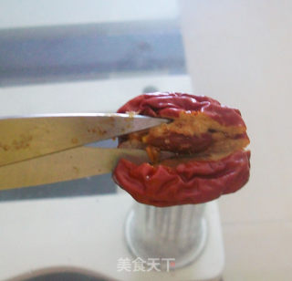 糯米酿红枣的做法步骤：3