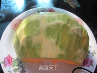 东坡肉蒸南瓜的做法步骤：2