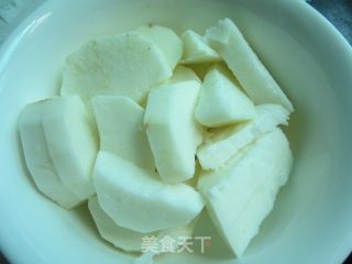 豆瓣酱蒸淮山的做法步骤：2