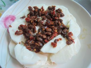 豆瓣酱蒸淮山的做法步骤：5
