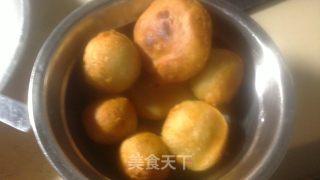 蒸（炸）红薯哈密瓜汤圆的做法步骤：9
