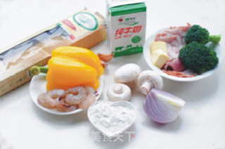 培根鲜虾意大利面——超详细步骤详解白酱意面的做法步骤：1