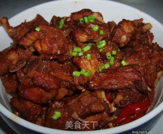 糖烧排骨的做法步骤：3