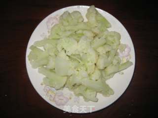 肉片炒花菜的做法步骤：7
