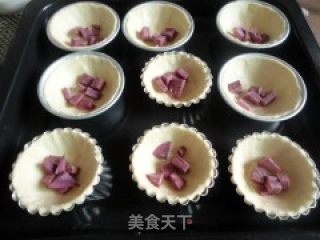 没有奶油做可以做美味蛋挞--紫薯蛋挞的做法步骤：9