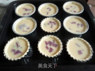 没有奶油做可以做美味蛋挞--紫薯蛋挞的做法步骤：10