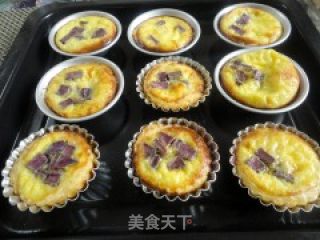 没有奶油做可以做美味蛋挞--紫薯蛋挞的做法步骤：11