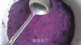 奶香紫薯饼的做法步骤：4