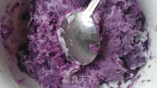 奶香紫薯饼的做法步骤：6