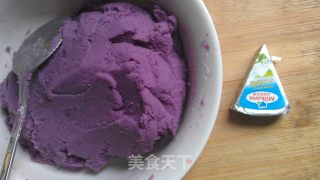 奶香紫薯饼的做法步骤：7