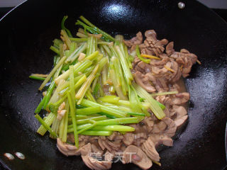 香芹炒腰花的做法步骤：12