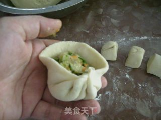 四色菜包的做法步骤：9
