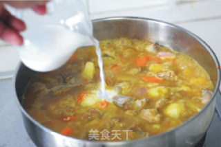 【咖喱牛腩】米饭绝配的做法步骤：6