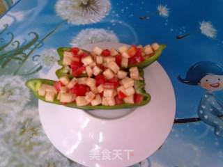 白里透红与众不同--茭白炒蕃茄的做法步骤：8