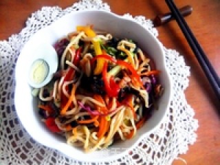 榨菜肉丝炒面的做法步骤：11