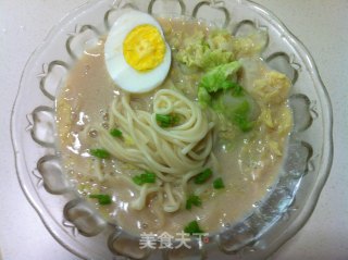 十分钟做成“日式浓汤拉面”----快捷早餐（四）的做法步骤：7