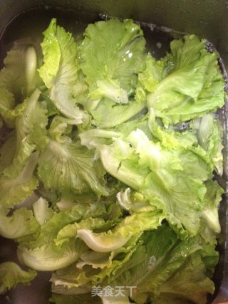 蒜油生菜的做法步骤：1