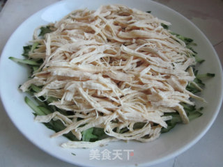 凉拌鸡丝黄瓜的做法步骤：5